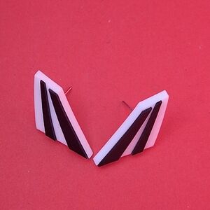 Tatty Devine Black And White  Earrings
